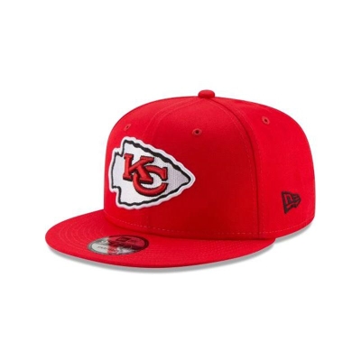 Red Kansas City Chiefs Hat - New Era NFL Basic 9FIFTY Snapback Caps USA6925108